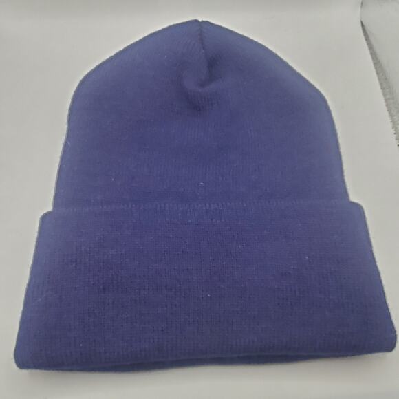 Wrigley Field 1914 Beanie Hat Blue Knit Cap Chicago Cubs Baseball Winter Cuffed - Picture 2 of 3